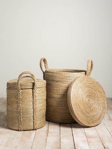 S/2 baskets with lid Kika