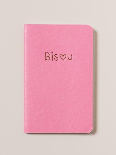 Small soft cover notebook Bisou