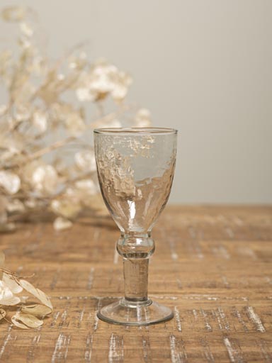 Wine glass Lavadou hammered