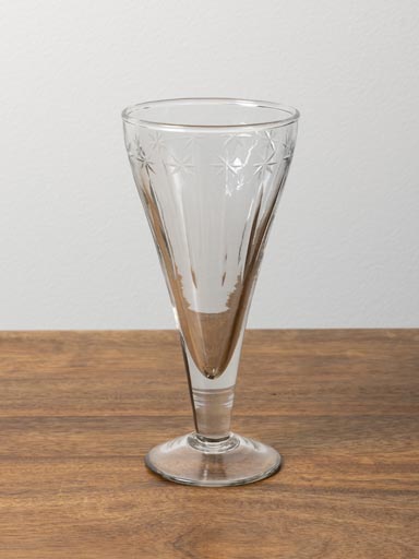Large engraved wine glass Nuit Etoilée
