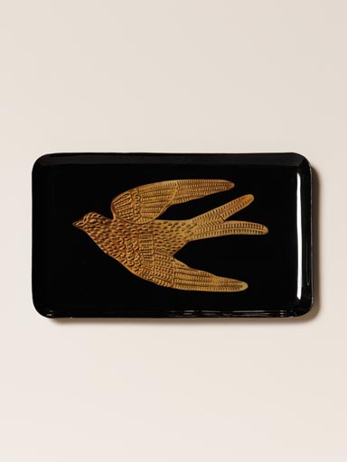Trinket tray golden swallow