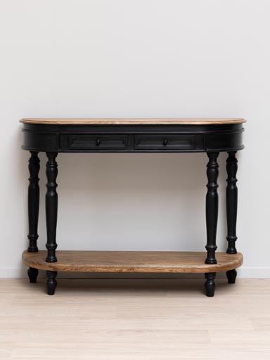 Console with low shelf black Nevermore
