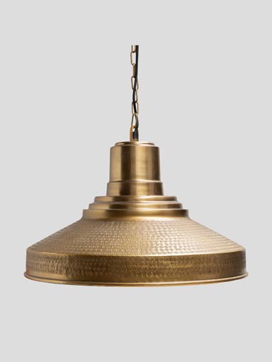 Golden metal hanging lamp Samia