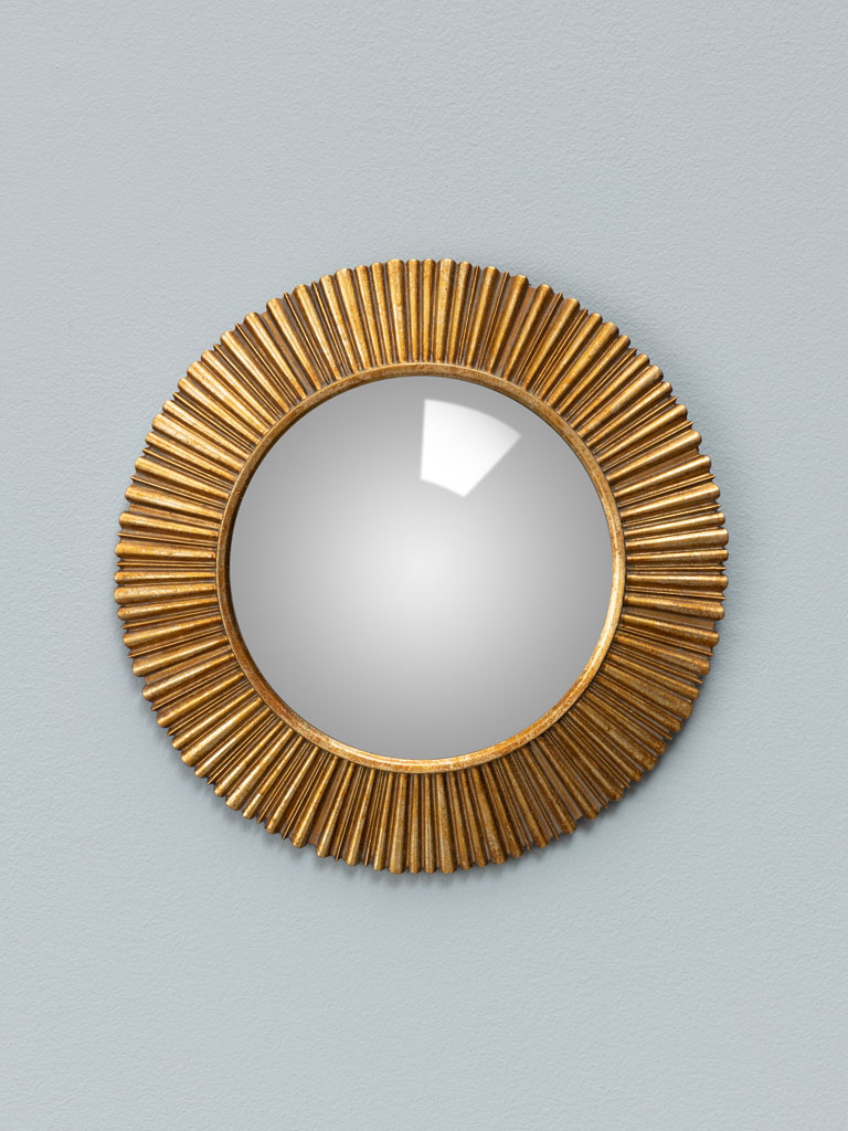 Miroir convexe doré Sanctus - 1
