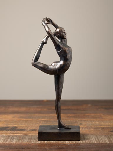Resin gymnast sculpture