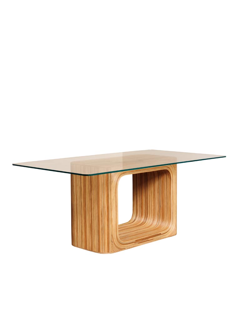 Dining table rounded glass - 2