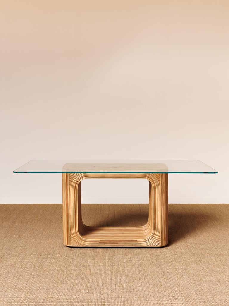 Dining table rounded glass - 3