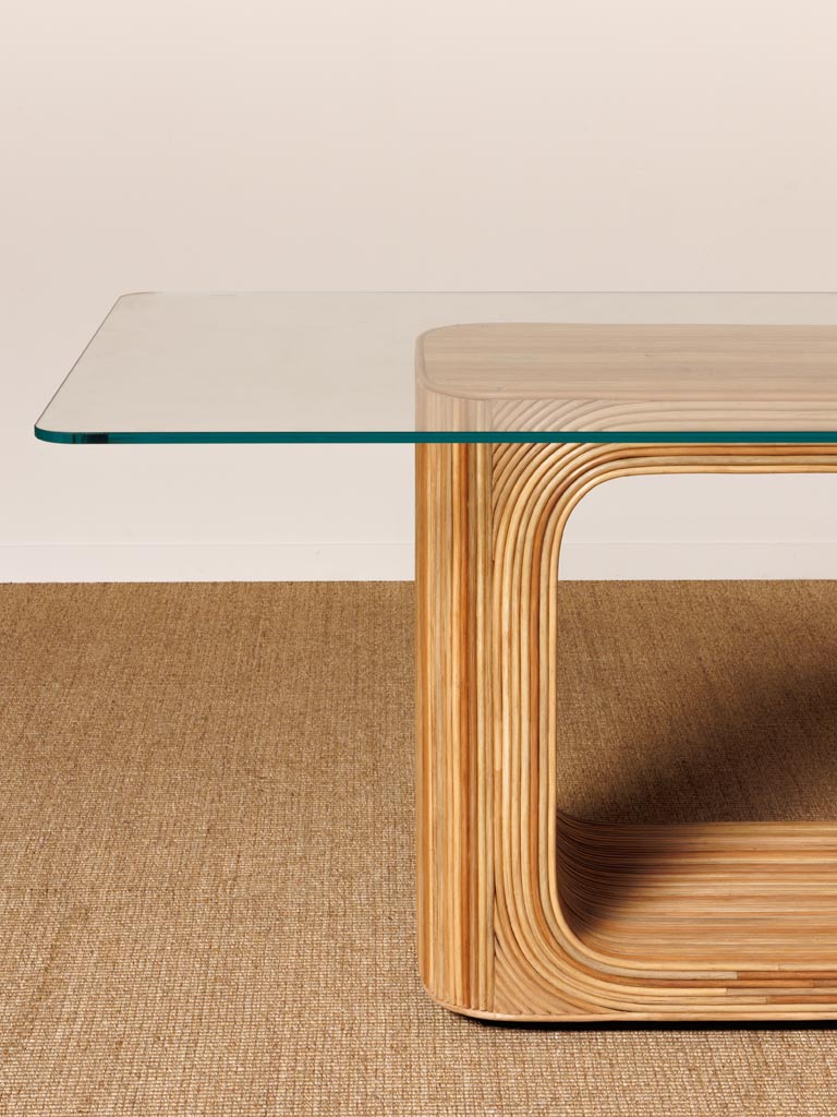 Dining table rounded glass - 5