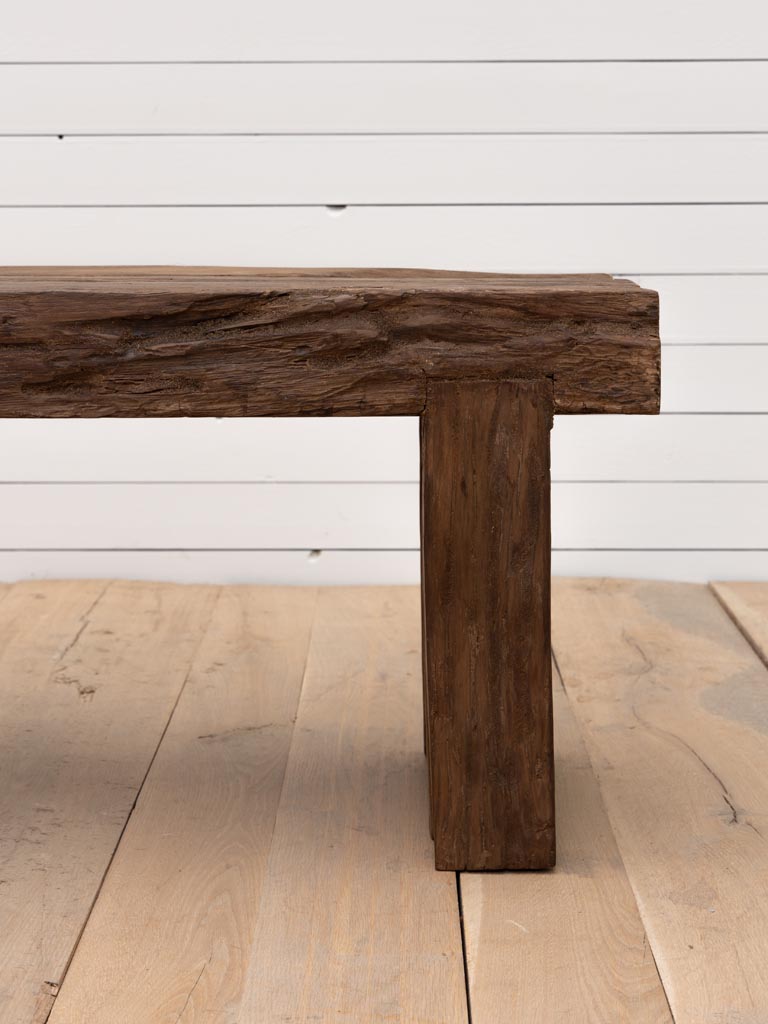 Outdoor bench rail wood - 5