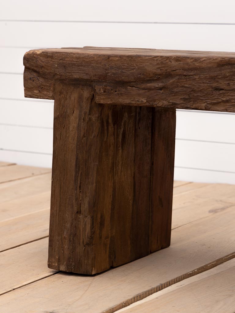 Outdoor bench rail wood - 2