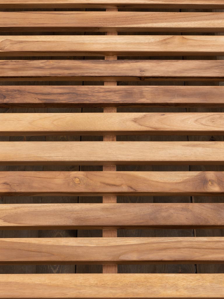 Outdoor sun lounger in teak Tirama - 6