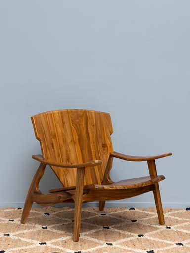 Chaise Brazil en teck indoor