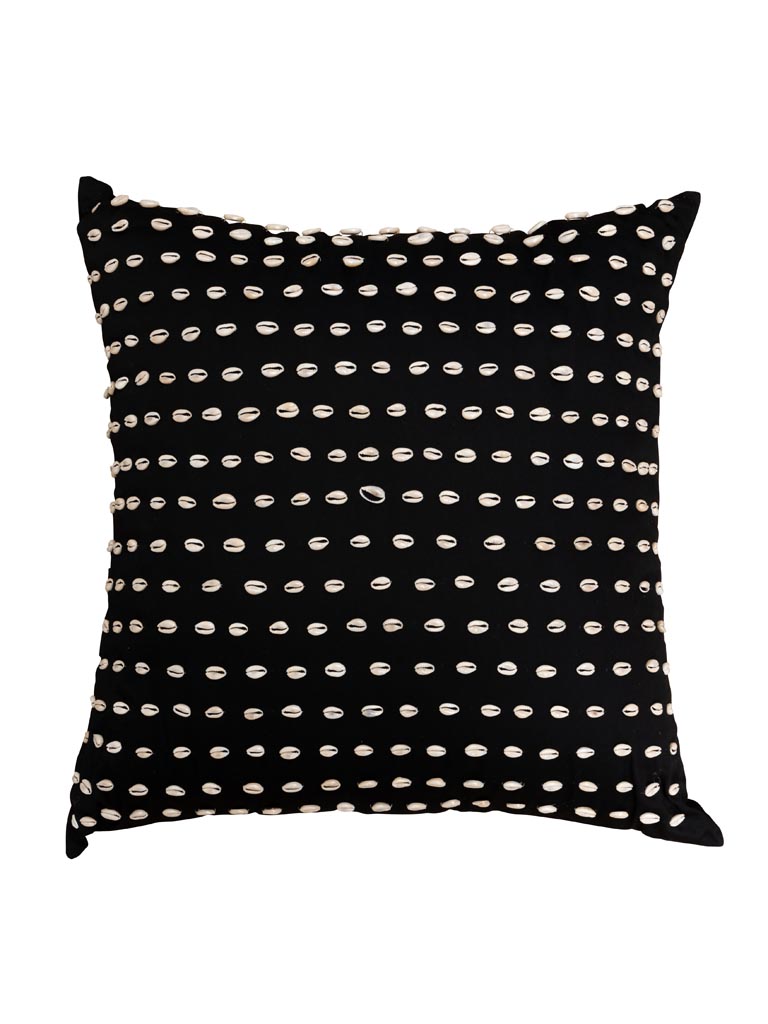 Black cushion with shells - 2