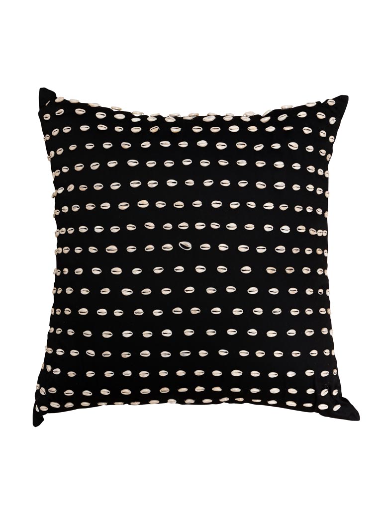 Black cushion with shells - 2