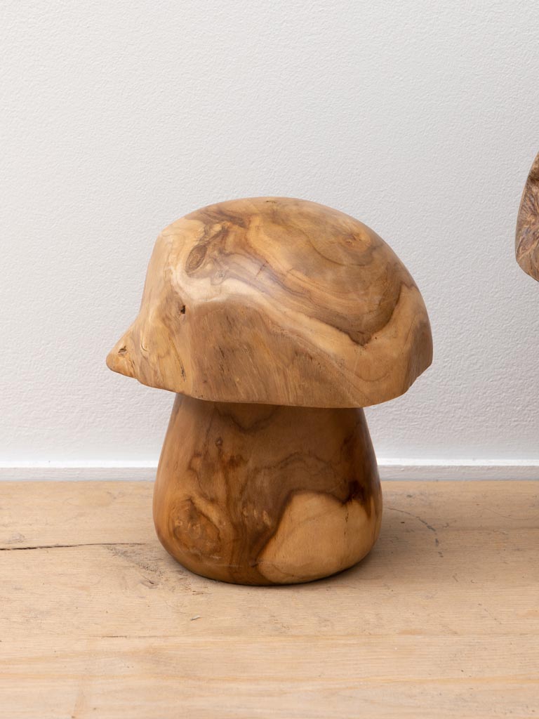 S/3 outdoor teak mushrooms - 6