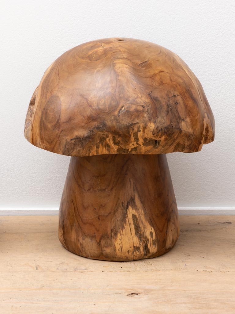 S/3 outdoor teak mushrooms - 5