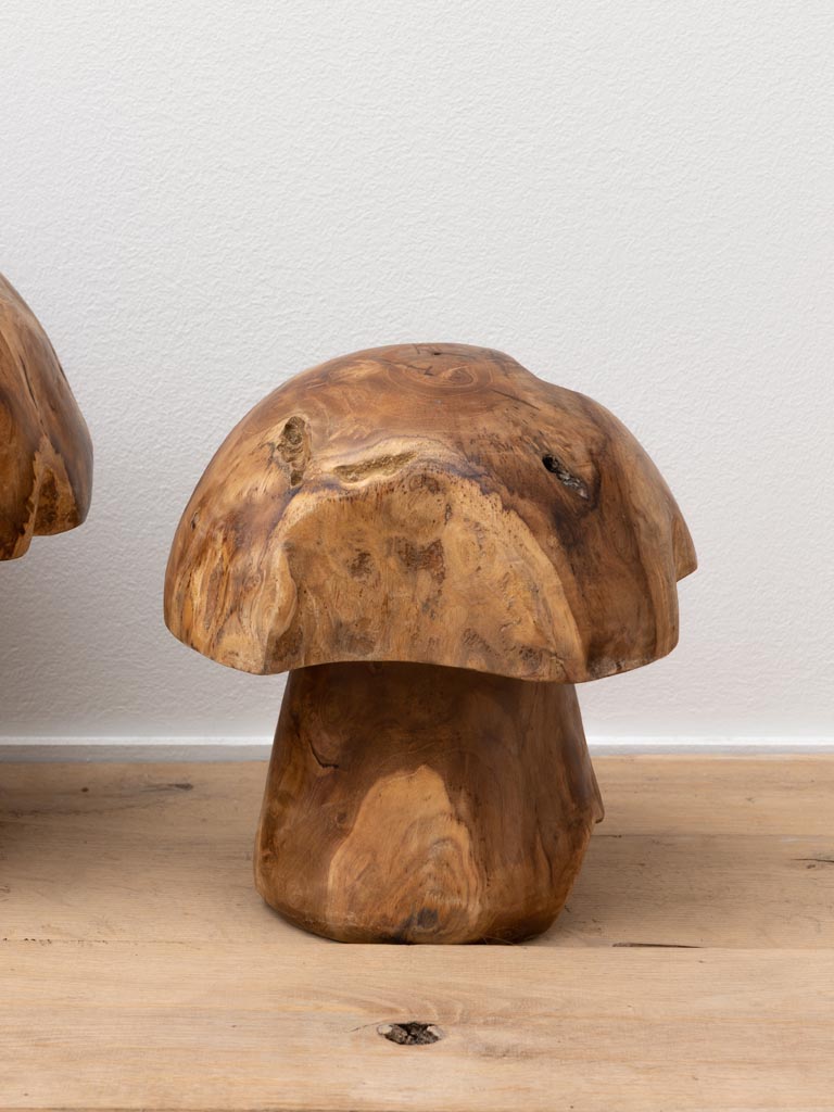 S/3 outdoor teak mushrooms - 7