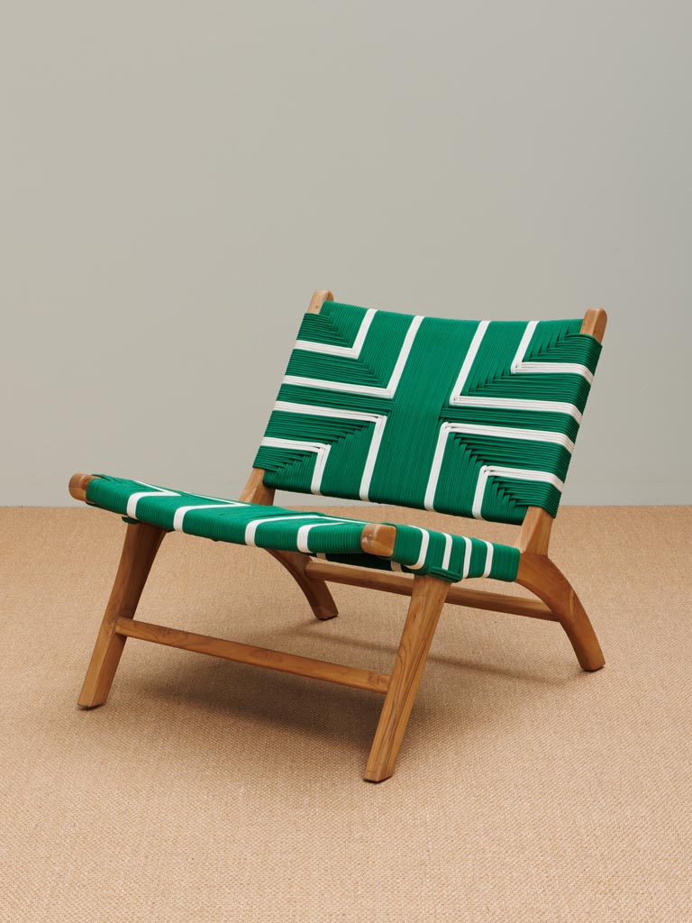 Green & white armchair Merapi - 1