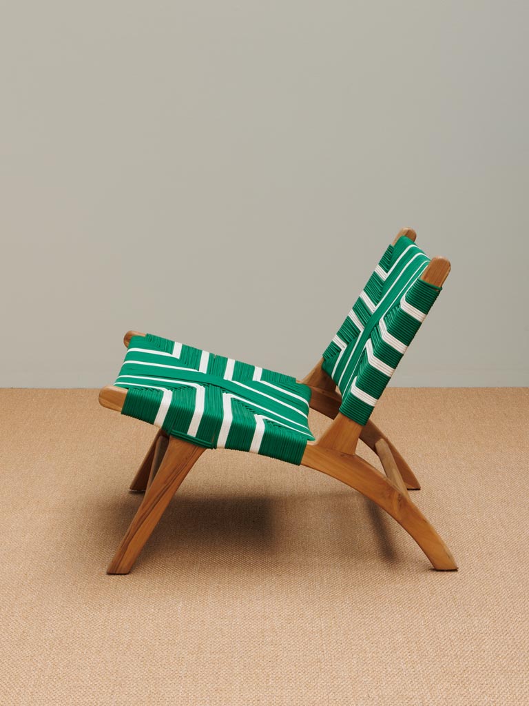 Green & white armchair Merapi - 3