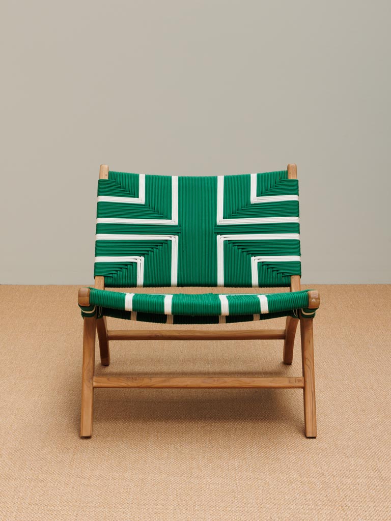 Green & white armchair Merapi - 5