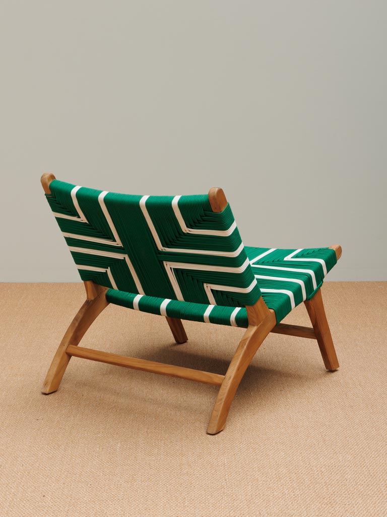 Green & white armchair Merapi - 4