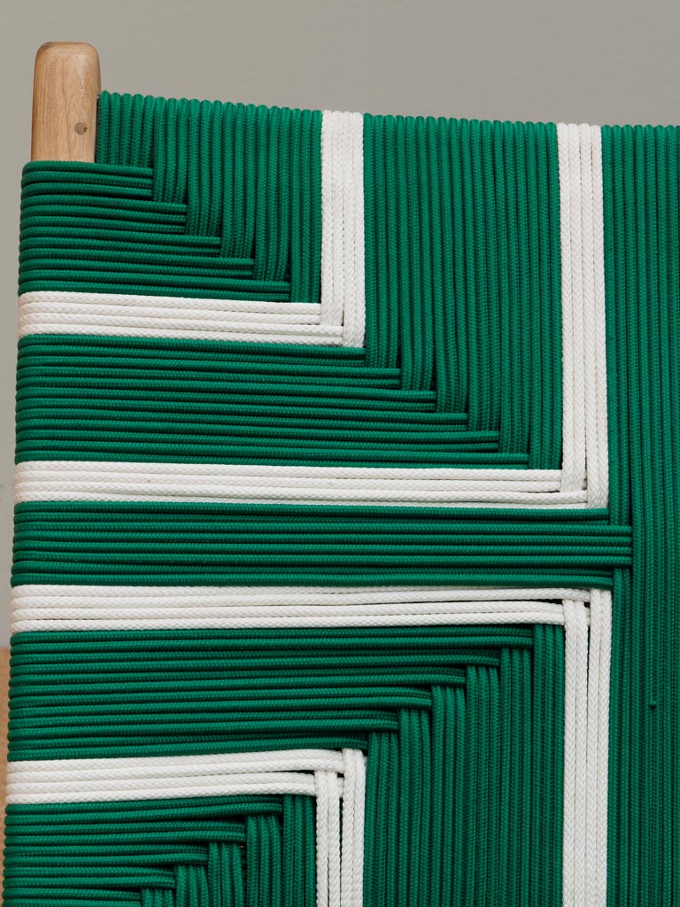 Green & white armchair Merapi - 6