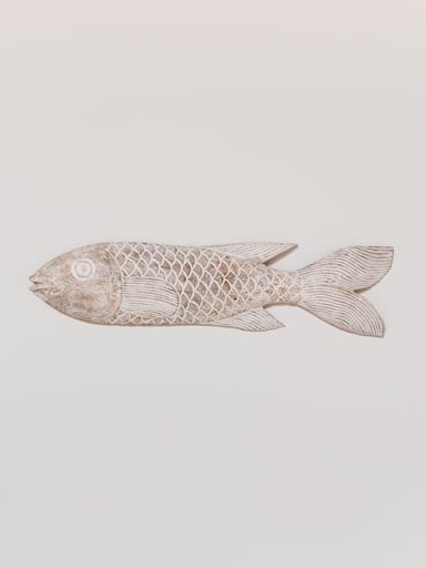 Bleached fish wall decoration