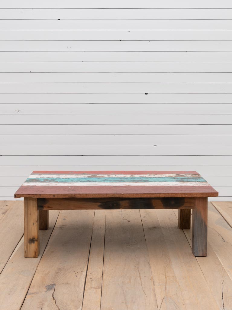 Coffee table recycled wood Uluwatu color variation - 5