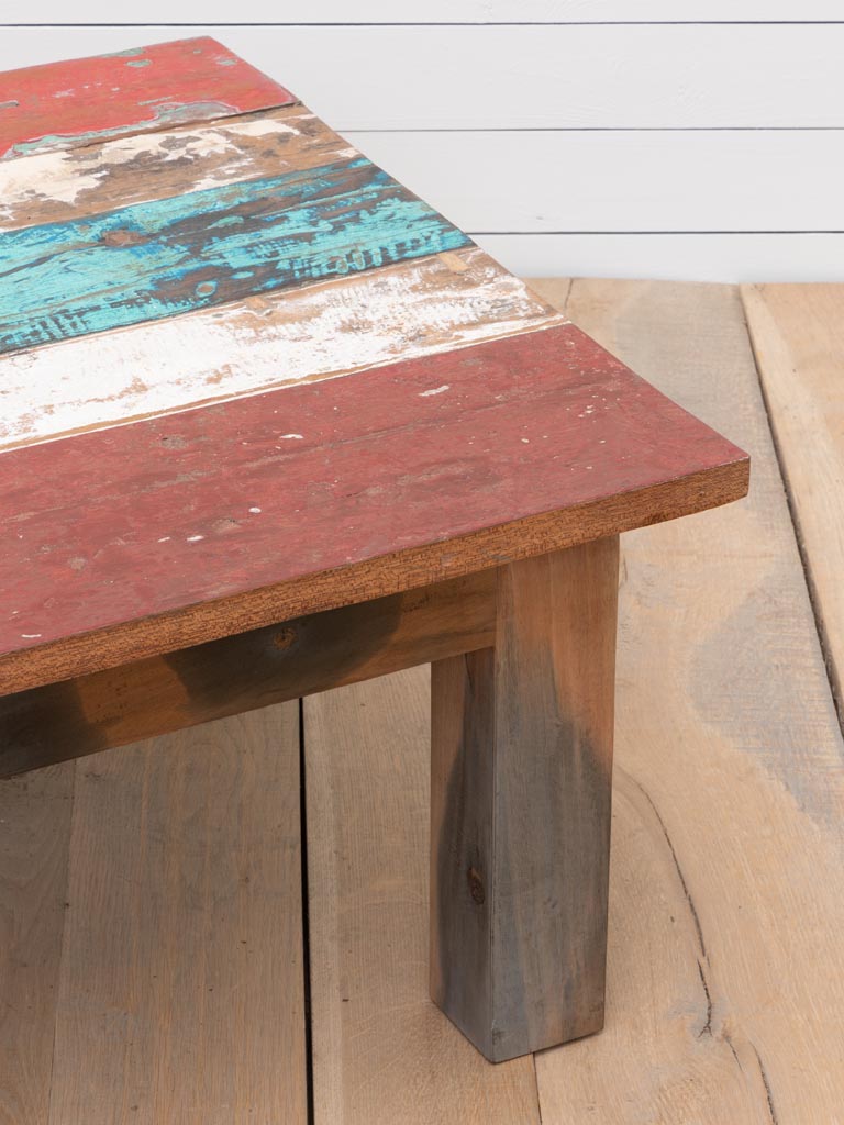 Coffee table recycled wood Uluwatu color variation - 6