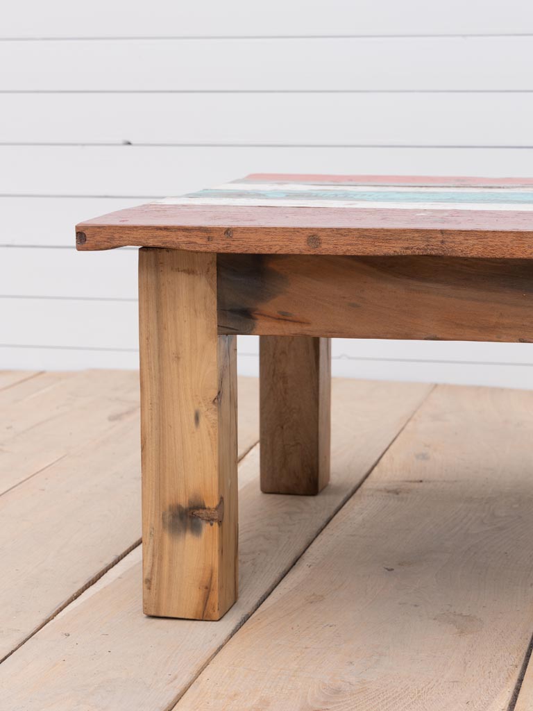 Coffee table recycled wood Uluwatu color variation - 8