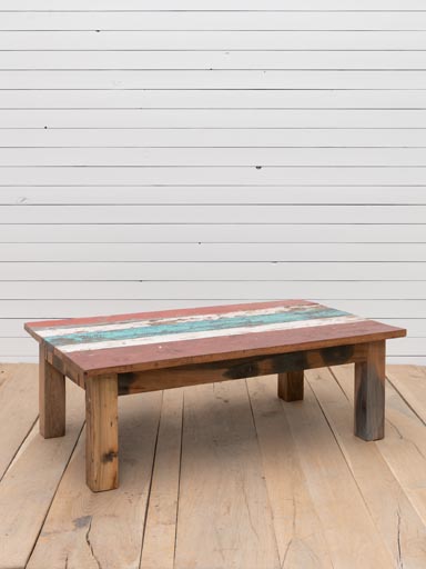 Coffee table recycled wood Uluwatu color variation