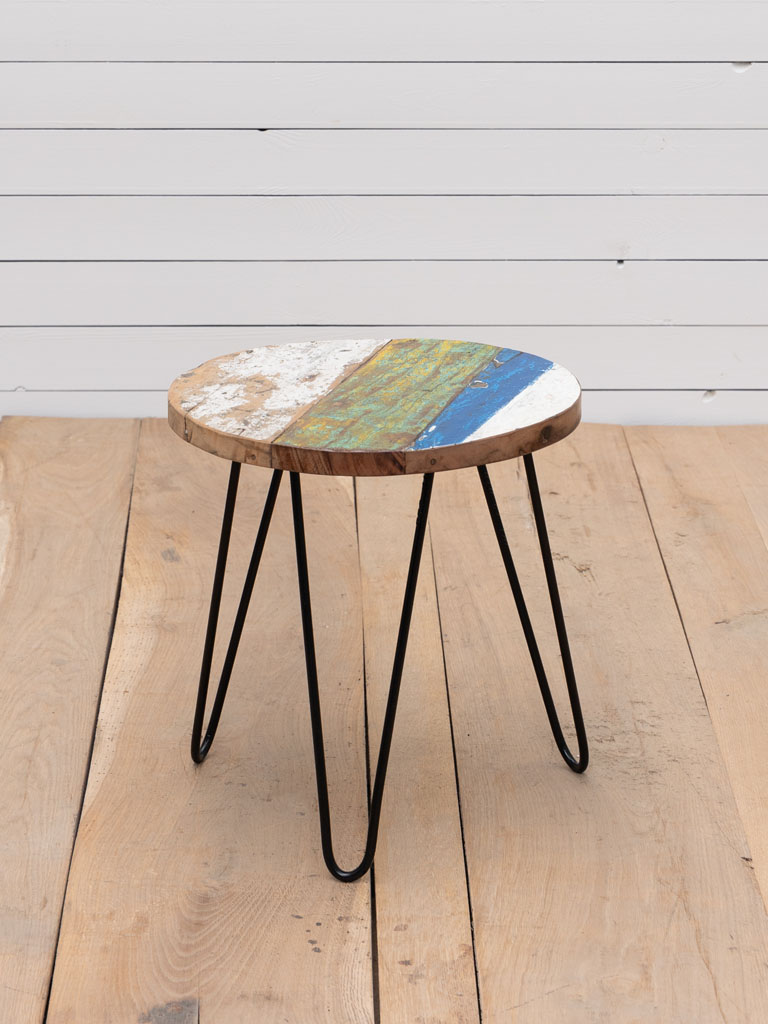 Side table recycled wood Uluwatu *color variation - 1
