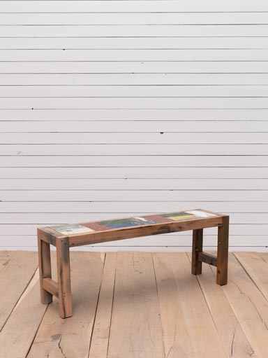 Banc bois recyclé Uluwatu *variation couleurs