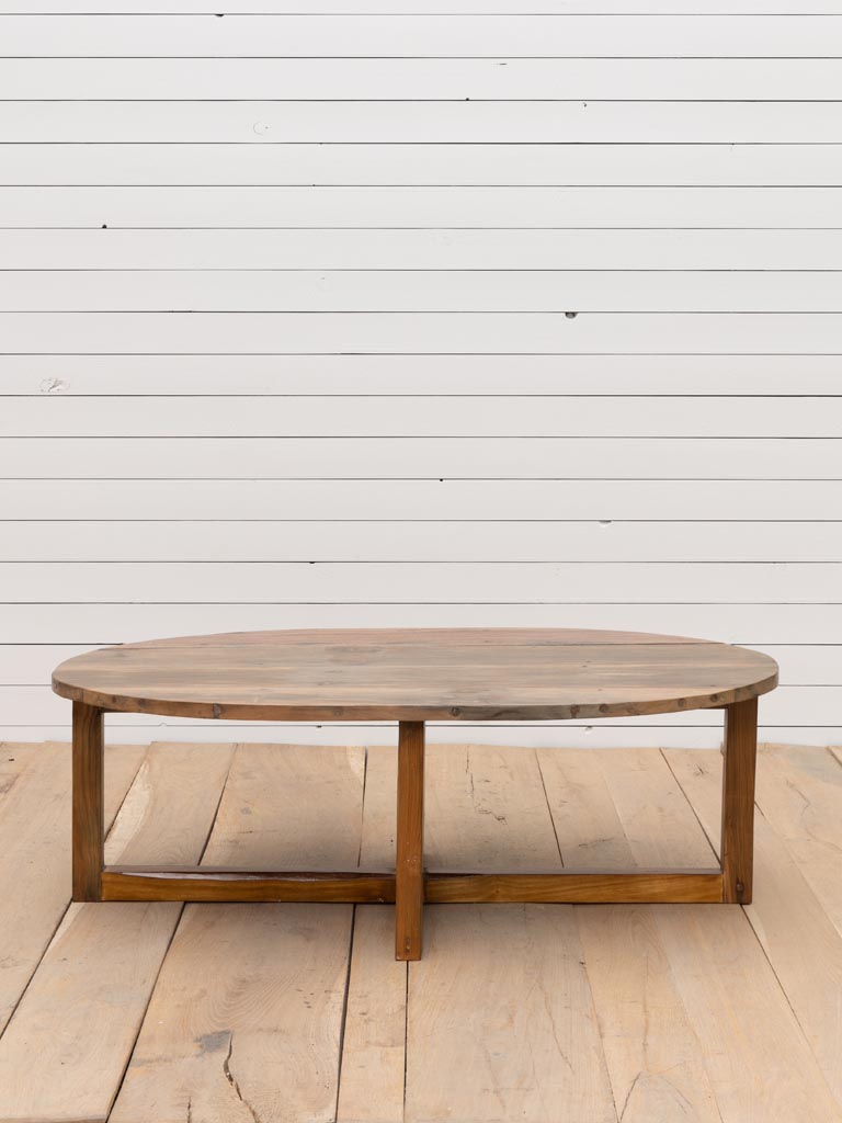 Oval coffee table recycled wood Wati *color variat - 4