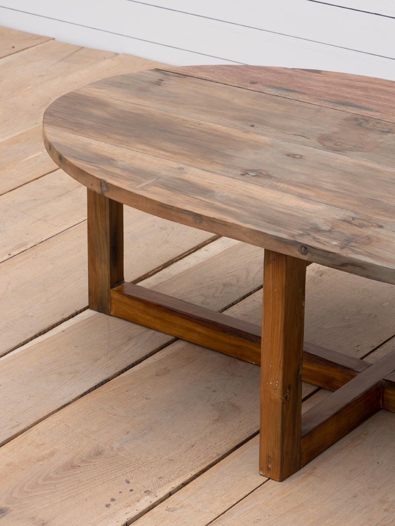 Oval coffee table recycled wood Wati *color variat - 6