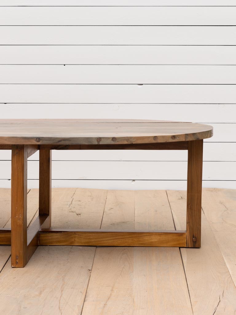 Oval coffee table recycled wood Wati *color variat - 7