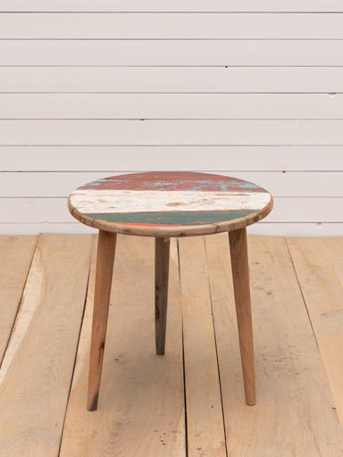 Side table recycled wood Uluwatu *color variation