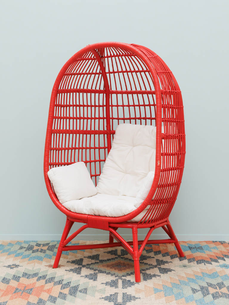 Red egg chair Passoa - 1