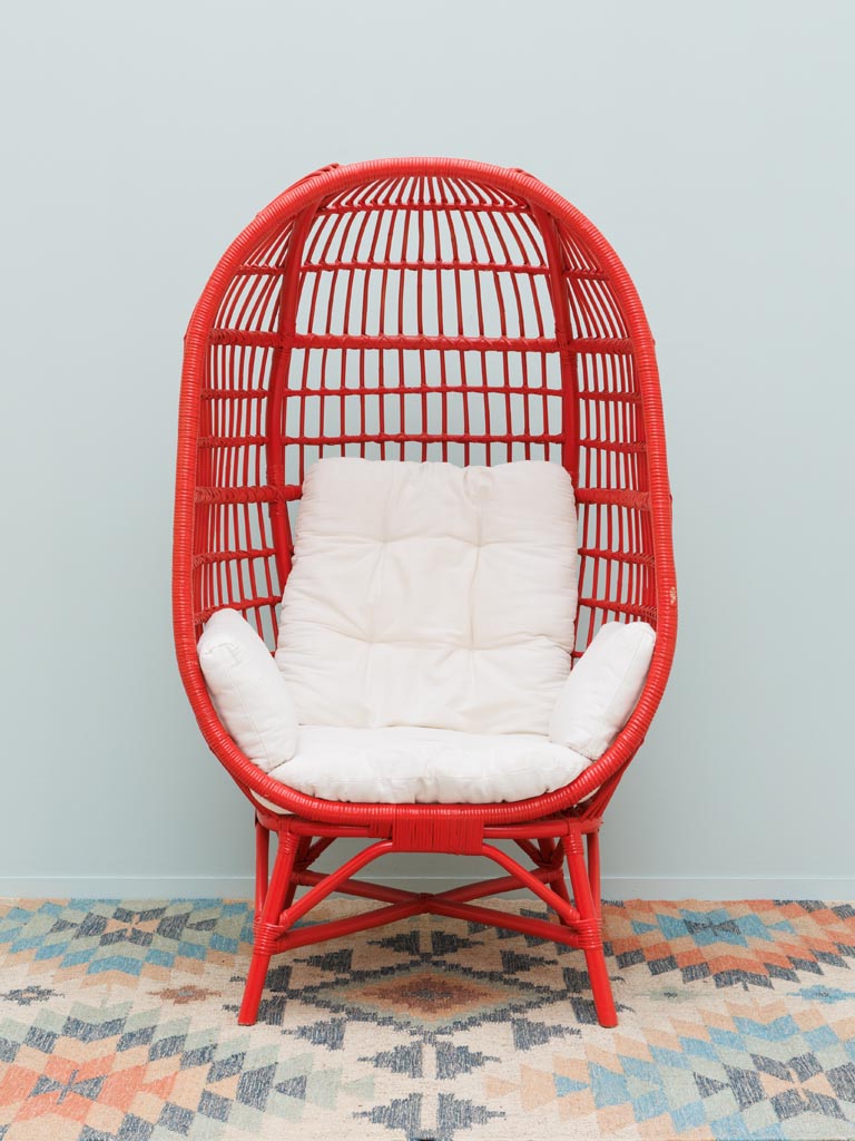 Red egg chair Passoa - 3