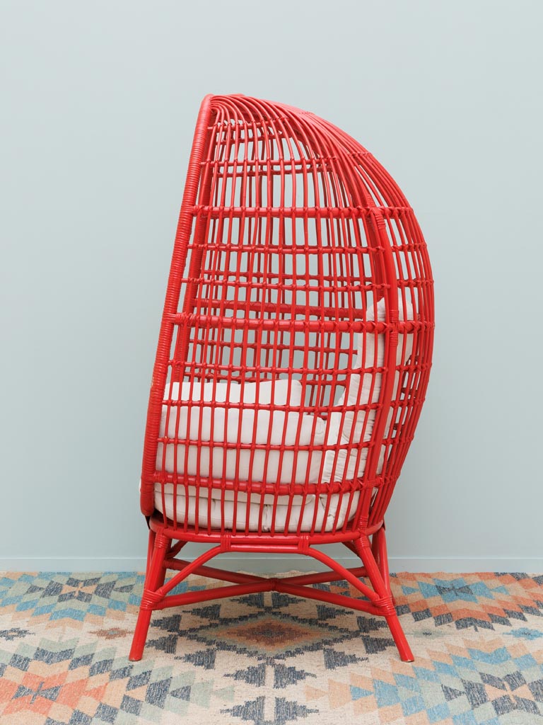 Red egg chair Passoa - 5