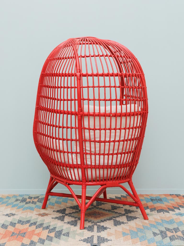 Red egg chair Passoa - 4