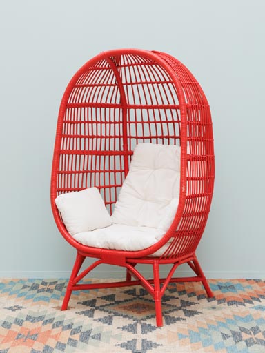 Fauteuill oeuf rouge Passoa