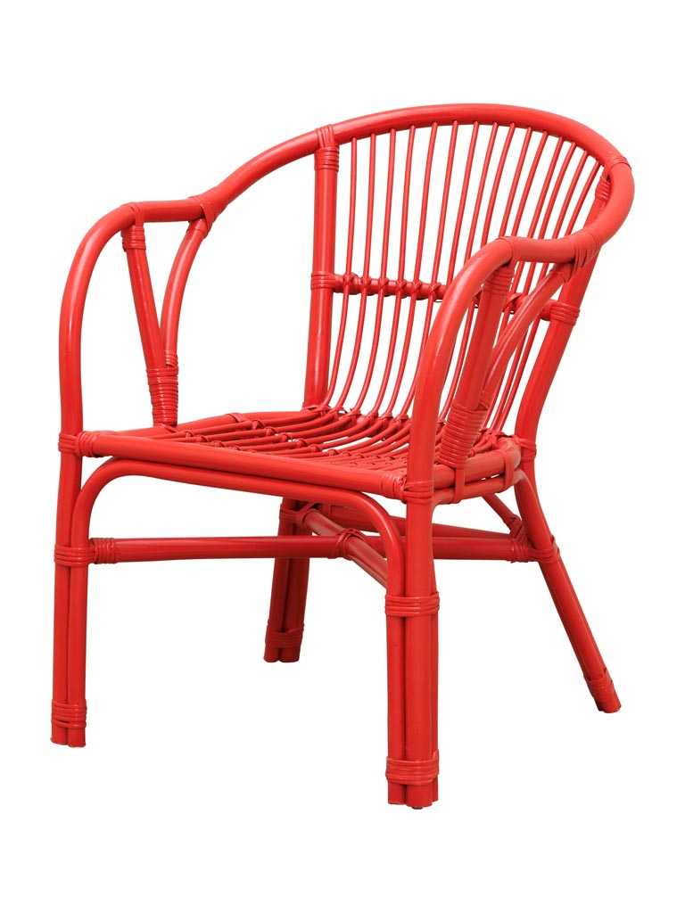 Chaise avec accoudoirs rouge Passoa - 2