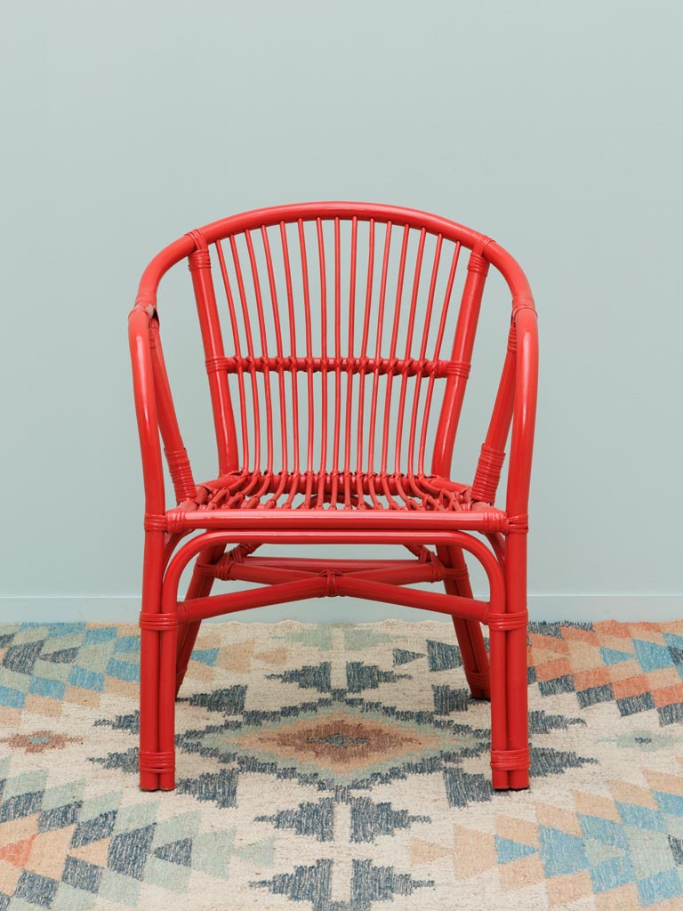 Chaise avec accoudoirs rouge Passoa - 4