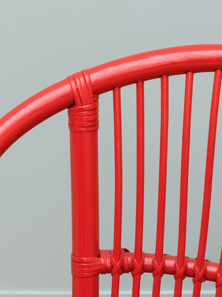 Chaise avec accoudoirs rouge Passoa - 6