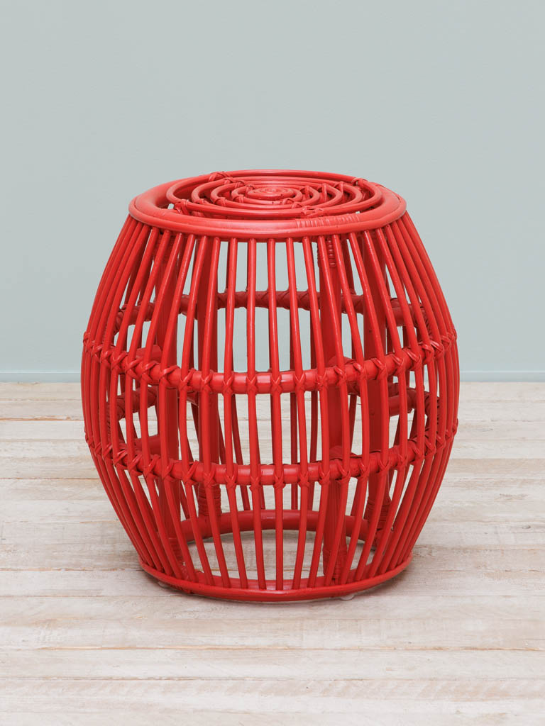 Side table round red Passoa - 1