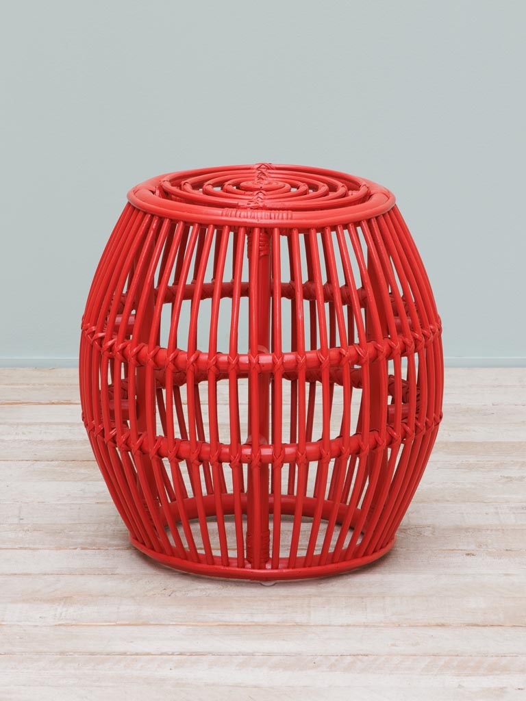 Side table round red Passoa - 3