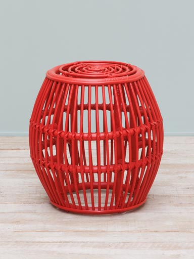 Side table round red Passoa