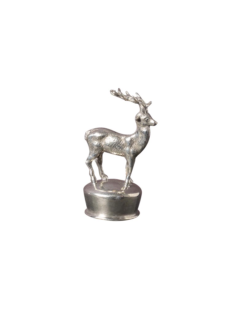 Cork stopper with pewter deer - 2