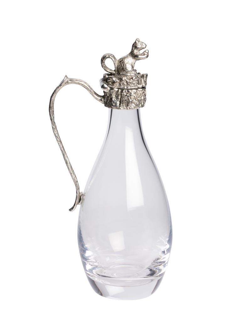 Vinegar bottle with pewter squirrel - 3